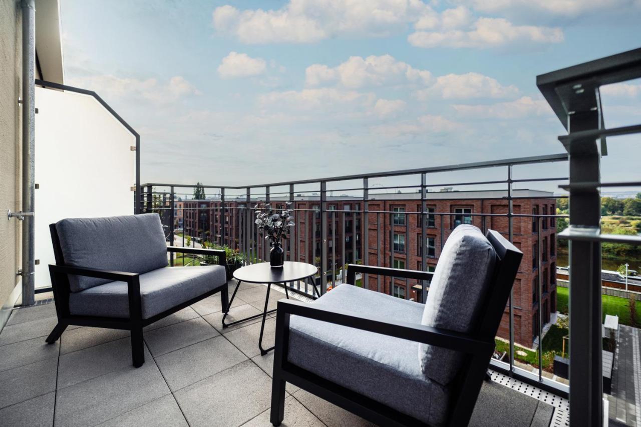 Nk Apartments - Hafencity Dresden Mit Elbblick - Modern & Zentral Eksteriør billede